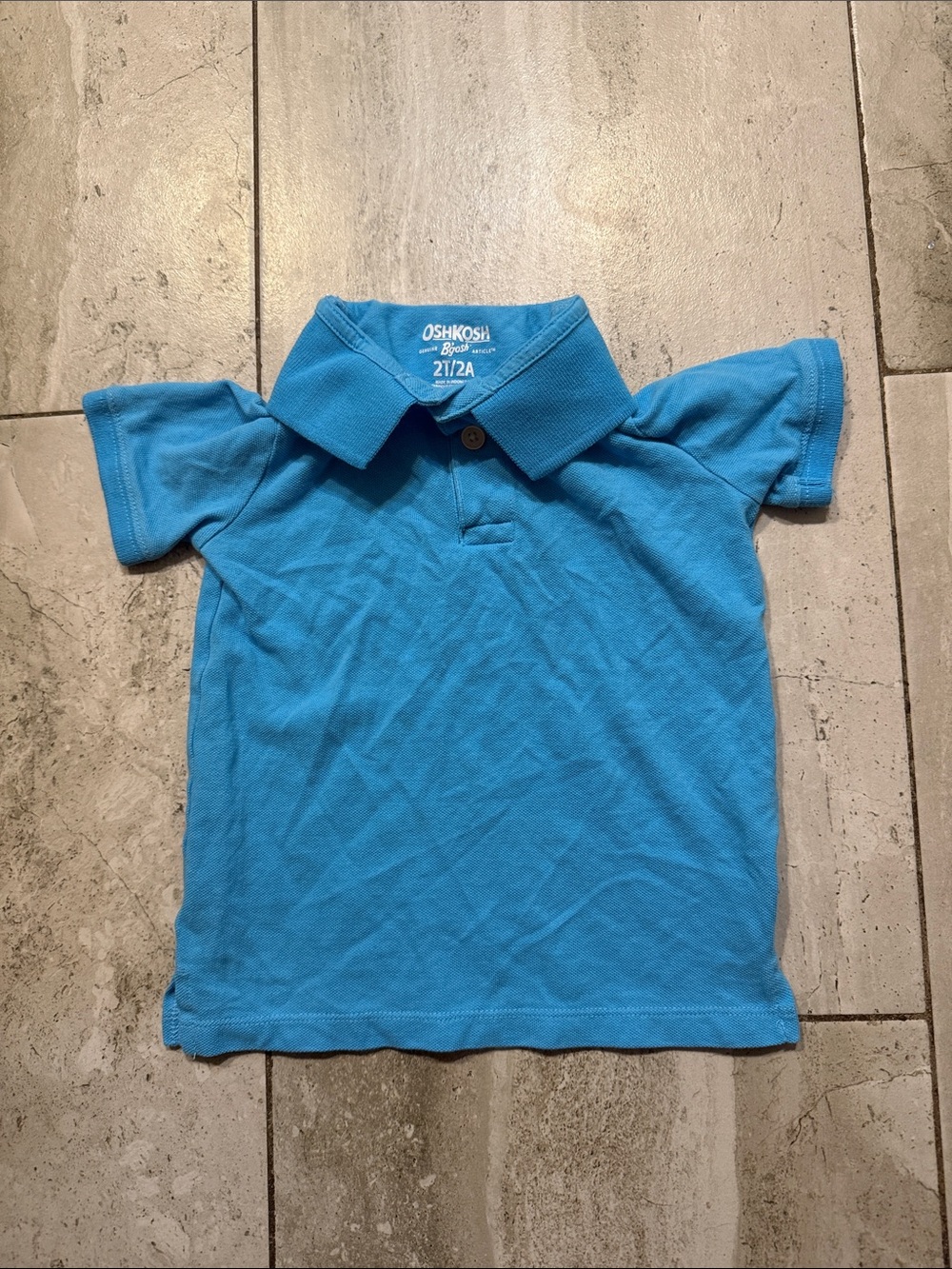 OshKosh B'gosh Turquoise Short-Sleeve Polo